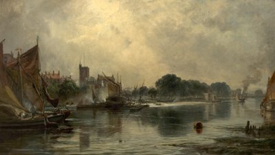 Die Themse bei Chiswick, London, 1865 von Samuel Bough